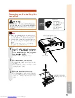 Предварительный просмотр 57 страницы Sharp Notevision XR-10S Operation Manual