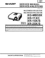 Sharp Notevision XR-10S Service Manual предпросмотр