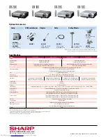 Preview for 4 page of Sharp Notevision XR-10S Specifications