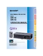 Предварительный просмотр 1 страницы Sharp Notevision XR-1X Operation Manual