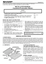 Preview for 1 page of Sharp NU-JC415 Installation Manual