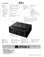 Preview for 4 page of Sharp Optonica RX-1 User Manual