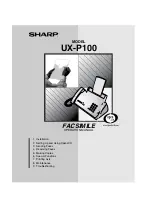 Sharp P100 - UX B/W - Fax Operation Manual предпросмотр