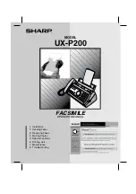 Preview for 1 page of Sharp P200 - UX B/W Thermal Transfer Operation Manual