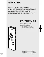 Preview for 1 page of Sharp PA-VR10E Operation Manual