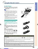 Предварительный просмотр 17 страницы Sharp PG-A10X-A Operation Manual