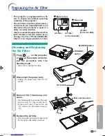 Предварительный просмотр 57 страницы Sharp PG-A10X-A Operation Manual