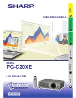 Preview for 1 page of Sharp PG-C20XE - Notevision SXGA LCD Projector Operation Manual