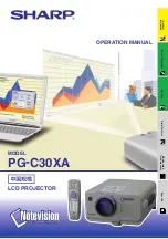 Preview for 1 page of Sharp PG-C30XA Operation Manual