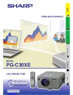 Sharp PG-C30XE - Notevision XGA LCD Projector Operation Manual preview