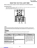 Предварительный просмотр 15 страницы Sharp PG-C30XE - Notevision XGA LCD Projector Service Manual