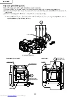 Предварительный просмотр 20 страницы Sharp PG-C30XE - Notevision XGA LCD Projector Service Manual