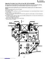 Предварительный просмотр 21 страницы Sharp PG-C30XE - Notevision XGA LCD Projector Service Manual