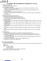 Предварительный просмотр 28 страницы Sharp PG-C30XE - Notevision XGA LCD Projector Service Manual