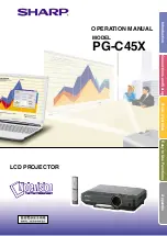 Предварительный просмотр 2 страницы Sharp PG-C45X - Notevision XGA LCD Projector Operation Manual