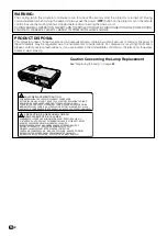 Предварительный просмотр 7 страницы Sharp PG-C45X - Notevision XGA LCD Projector Operation Manual