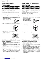 Предварительный просмотр 4 страницы Sharp PG-C45X - Notevision XGA LCD Projector Service Manual