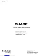 Предварительный просмотр 172 страницы Sharp PG-C45X - Notevision XGA LCD Projector Service Manual