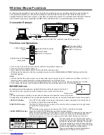 Preview for 8 page of Sharp PG-D100U Operation Manual