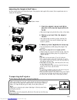 Preview for 13 page of Sharp PG-D100U Operation Manual