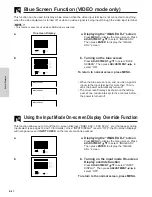 Preview for 22 page of Sharp PG-D120U - Pro - LCD Projector Operation Manual