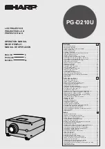 Sharp PG-D210U Operation Manual preview