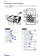 Предварительный просмотр 16 страницы Sharp PG-D2500X Operation Manual