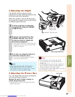 Предварительный просмотр 31 страницы Sharp PG-D2500X Operation Manual