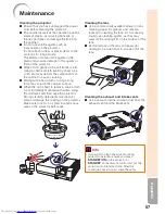 Preview for 61 page of Sharp PG-D2710X Operation Manual