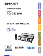 Предварительный просмотр 1 страницы Sharp PG-D3750 Operation Manual