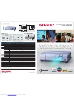 Предварительный просмотр 1 страницы Sharp PG-D3750W - WXGA DLP Projector 720p Specifications