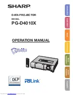 Sharp PG-D4010X - XGA DLP Projector Operation Manual предпросмотр