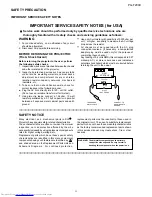 Preview for 3 page of Sharp PG-F200X - Notevision XGA DLP Projector Service Manual