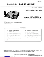 Preview for 15 page of Sharp PG-F200X - Notevision XGA DLP Projector Service Manual