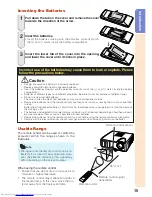 Предварительный просмотр 19 страницы Sharp PG-F255W - Notevision WXGA DLP Projector Operation Manual