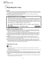 Предварительный просмотр 16 страницы Sharp PG-F320W - Notevision WXGA DLP Projector Service Manual