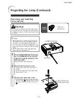 Предварительный просмотр 17 страницы Sharp PG-F320W - Notevision WXGA DLP Projector Service Manual