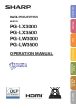 Preview for 1 page of Sharp PG-LW3000 Operation Manual