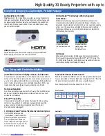 Preview for 2 page of Sharp PG-LW3000 Specifications