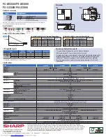 Preview for 4 page of Sharp PG-LW3000 Specifications