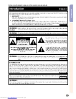 Предварительный просмотр 5 страницы Sharp PG-M20S - Notevision SVGA DLP Projector Operation Manual