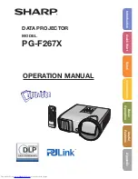 Предварительный просмотр 1 страницы Sharp PGF267X - XGA DLP Projector Operation Manual