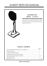 Sharp PJ-ST161 Service Manual preview