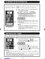 Предварительный просмотр 13 страницы Sharp Plasmacluster AE-A09DJ Operation Manual