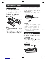 Предварительный просмотр 6 страницы Sharp Plasmacluster AE-X12LSR Operation Manual