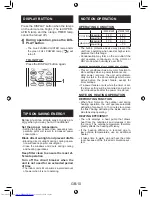 Предварительный просмотр 12 страницы Sharp Plasmacluster AE-X12LSR Operation Manual