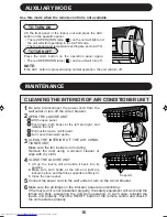 Предварительный просмотр 18 страницы Sharp Plasmacluster AE-X30EJ Operation Manual