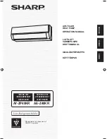 Sharp Plasmacluster AE-Z40KR Operation Manual preview