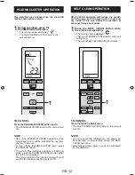 Preview for 14 page of Sharp Plasmacluster AE-Z40KR Operation Manual