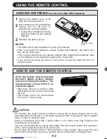 Preview for 8 page of Sharp Plasmacluster AH-AP18Y Operation Manual